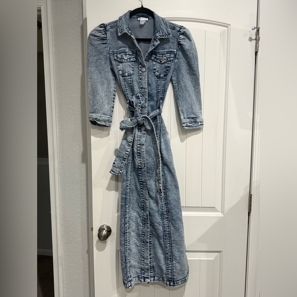 Venus Midi Denim Dress
